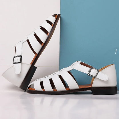 Summer New Roman Sandals Plus Size Casual Fashion Outdoor Beach Shoes Lightweight Non Slip Breathable Big Size Footwear For Men